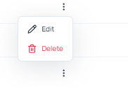 User list with the Action button menu open, showing the Edit option