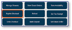 Reprint Checkout menu