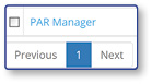 Pagination controls showing employee list