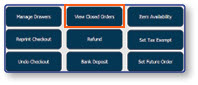 View Closed Orders menu