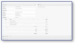 Order Details screen