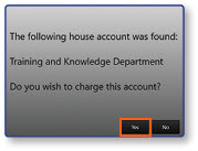 House account confirmation