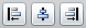 Align left edges, align centers, align right edges icons