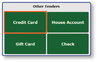 Credit Card button in Other Tenders menu
