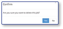 Confirm deletion dialog
