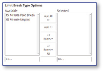 Limit Break Type Options