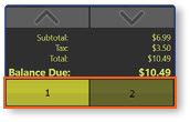 Balance display with separate checks