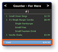 Order details on handheld device