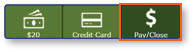Payment type buttons