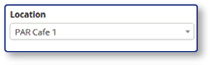 Location dropdown