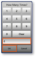 How Many Times dialog