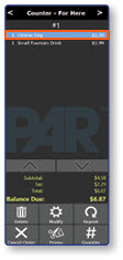 Select item on left panel