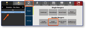 POS menu showing New Order option