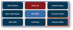 Reroute options menu with Reroute Videos and Reroute Printers buttons