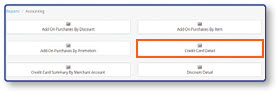 Report selection options