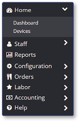 Navigation Panel menu