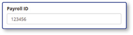 Payroll ID field