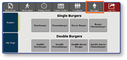 Register menu with Manager button