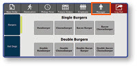 Manager menu screen