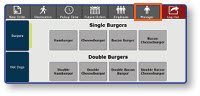 Manager Burgers screen