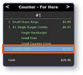 Counter/For Menu with void reasons