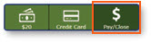 Pay/Close buttons