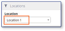 Location dropdown