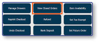 Closed Orders menu options