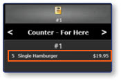 Counter display