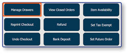 Manage Drawers menu selection
