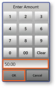 Enter Amount keypad