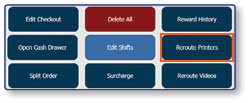 Reroute options menu with Reroute Videos and Reroute Printers buttons