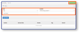 Deposits screen